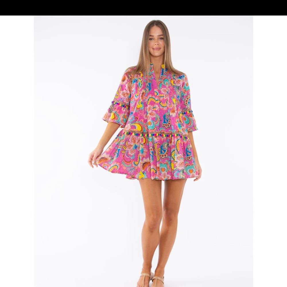 Beautiful vibrant summer dress - Picture 3 of 4